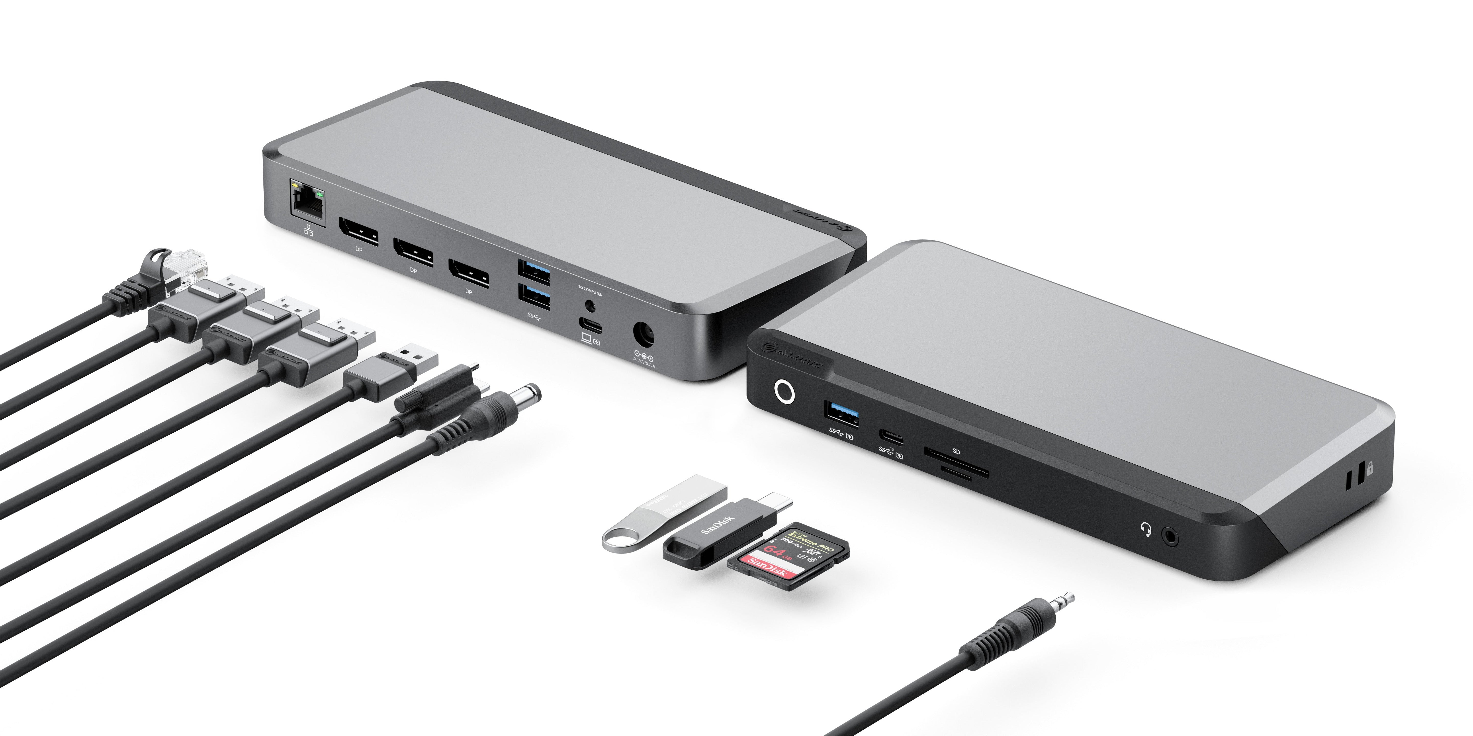 Alogic USB-C DX3 triple 4K docking station (100W PD)