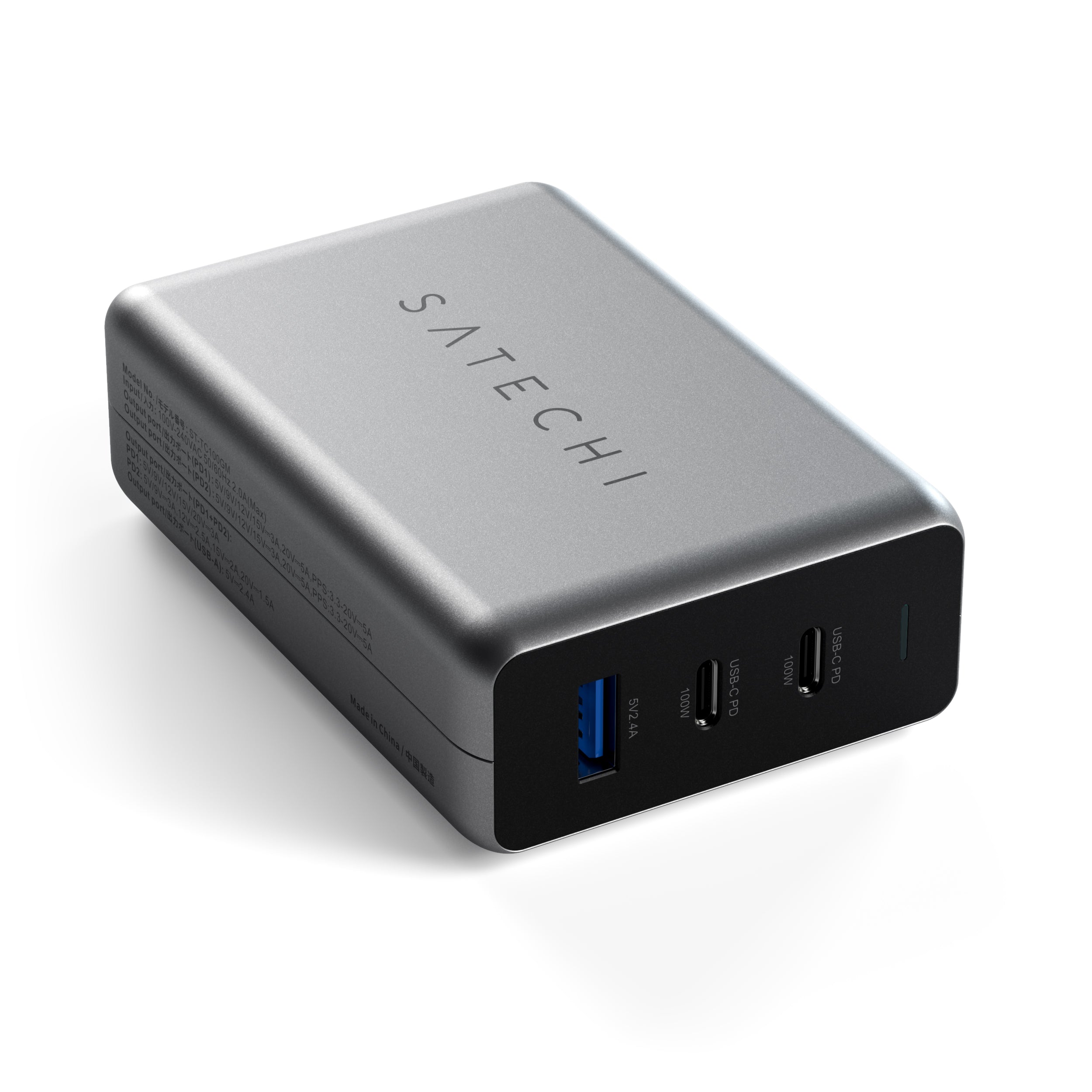 Satechi USB-C 3-port GaN compact charger (100W)