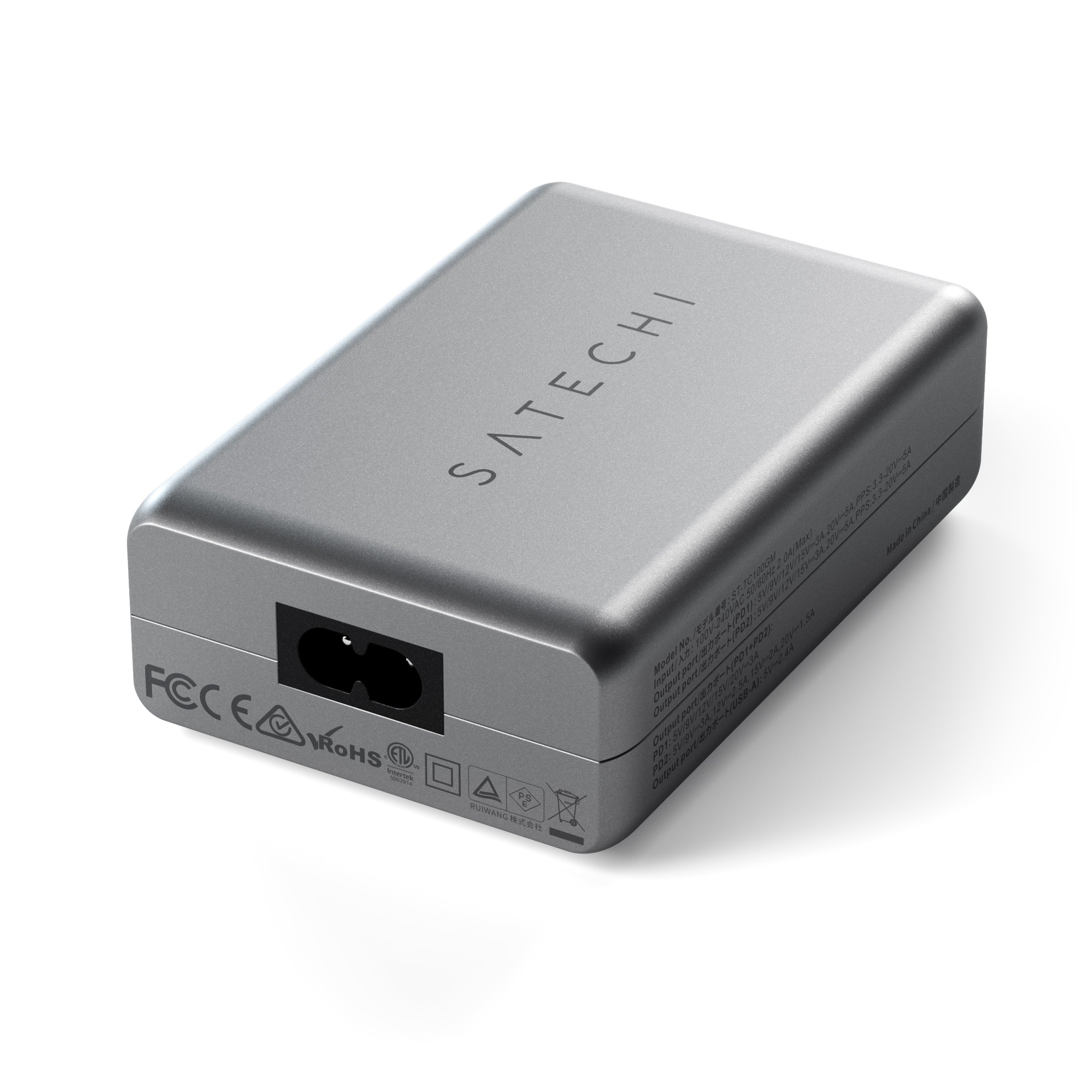 Satechi USB-C 3-port GaN compact charger (100W)